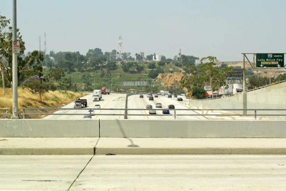 Interstate 710 in East Los Angeles, California.